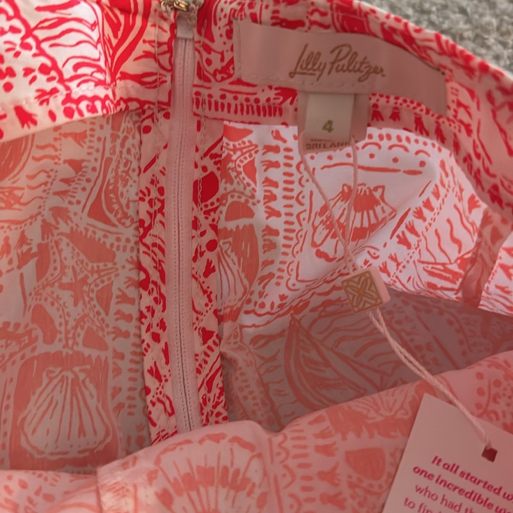 Lilly Pulitzer Red and White Nautical Print Skort - Picture 6 of 7